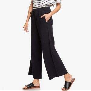 NEW JL Jules & Leopold Black Pull On Wide Leg Crop Capri Pants Plus Size 1X, 2X